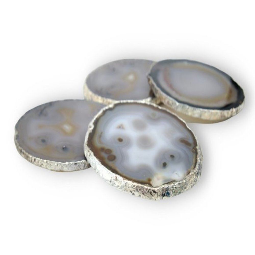 NEW Rablabs Lumino Coasters Smoke/Silver (Set of Four) - Picture 3 of 7